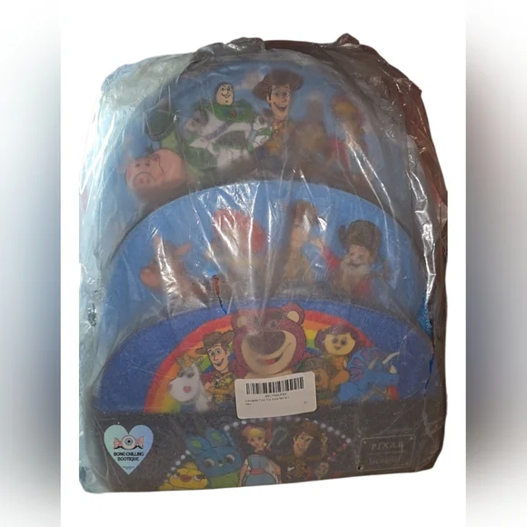 Loungefly Pixar Toy Story Movie Collab Triple Pocket Backpack 🎒 - Picture 6 of 6